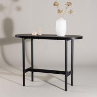 Nohr Ovale Sidetable 'Derron' 110cm, kleur Zwart - thumbnail