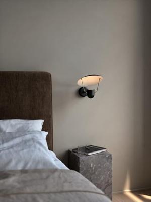 Wandlamp zwart Bedlamp met schakelaar &apos;Fabiola&apos;