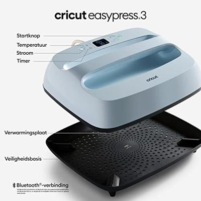 Cricut EasyPress® 3 Verwarmingspers Blauw