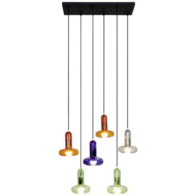 ECO-Light PERSEUS 9470 S-6 COL Hanglamp E14 Bont, Groen, Smoke, Blauw, Amber ECO-Light PERSEUS 9470 S-6 COL Hanglamp E14 Bont, Groen, Smoke, Blauw, Amber