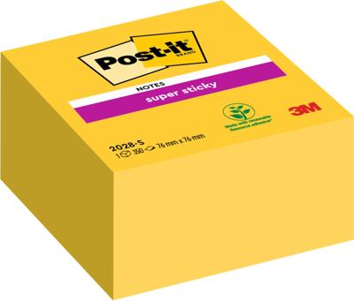 Memoblok post-it 2028 super sticky 76x76mm gl | 12 stuks