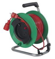 AS Schwabe 12325 Kabelhaspel 50 m Rood Randaarde stekker - thumbnail