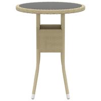 5-delige Loungeset poly rattan beige - thumbnail