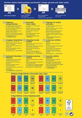 Etiket Avery Zweckform L6037-20 25.4x10mm geel 3780stuks Etiket Avery Zweckform L6037-20 25.4x10mm geel 3780stuks