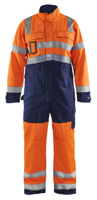 Blåkläder Overall High-Vis 63731804 | High-Vis Oranje/Marineblauw | Maat 62 - 7330509254493 - thumbnail