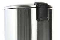 Pedaalemmer DKD Home Decor Zilverkleurig Roestvrij staal Polypropyleen Eenvoudig 5 L - thumbnail