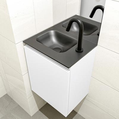 MONDIAZ OLAN 40cm toiletmeubel talc. LEX wastafel urban links 1 kraangat