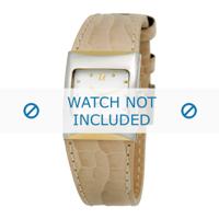 Horlogeband Boccia 3120-03 (BO3120-03-40BG) Leder Beige - thumbnail
