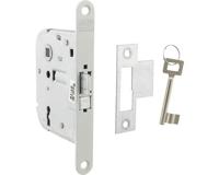 Nemef 1446 Deurslot | DM55mm | S55mm | krukgat 8mm | voorplaat staal gelakt 18x153mm afgerond | zamac dag- en nachtschoot | DR 1+3/2+4 - 9144600583 - thumbnail