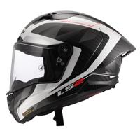 LS2 integraalhelm "ff805 thunder carbon gp diamond helmet ff805 thunder gp raute xxl white/grey - thumbnail