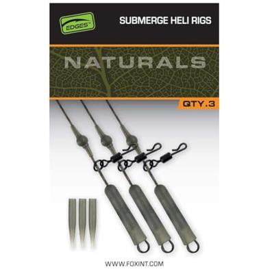 Fox Naturals Submerged Heli Rigs 30 lb 13.6kg 3st.