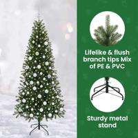 VidaXL Kunstkerstboom met 300 led met standaard groen 180 cm pe en pvc - thumbnail