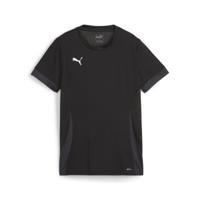 PUMA teamGOAL Voetbalshirt Dames Zwart Donkergrijs Wit - thumbnail