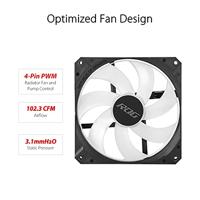 Asustek Computer ROG STRIX LC II 280 ARGB CPU-koellichaam met ventilator - thumbnail