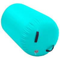 Gymnastiekrol met pomp opblaasbaar 100x60 cm PVC groen - thumbnail