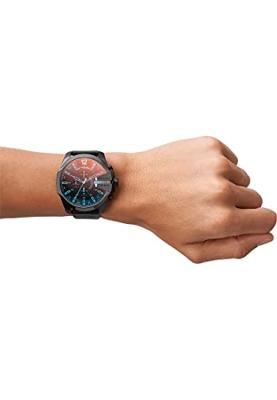 Diesel Mega Chief chronograaf zwarte wijzerplaat Heren horloge DZ4323