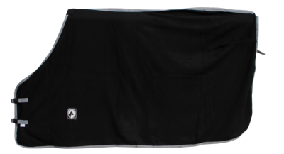 Hofman Zweet/Fleece deken zw/gri 135/185cm Hofman Zweet/Fleece deken zw/gri 135/185cm
