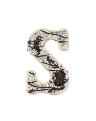 HEMA Chocoladeletter wit cookies cream S 125g