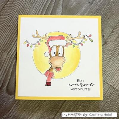 Vaessen Creative • clear stamps rendier 1 14st.