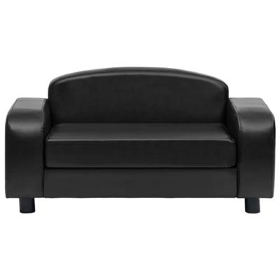 VidaXL Hondenbank 80x50x40 cm kunstleer zwart
