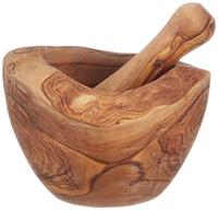 Bowls and Dishes Olijfhouten Vijzel 14 cm - thumbnail