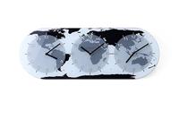 Wandklok - 50 x 18,6 x 3,6 cm - Glas - Wereldklok - 'Mondial' - thumbnail