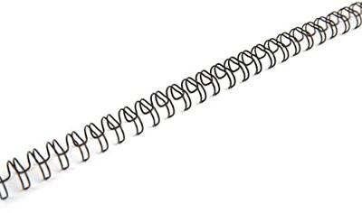 Pergamy draadruggen, pak van 100 stuks, 6,4 mm, zwart