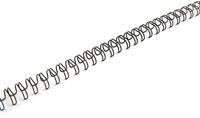 Pergamy draadruggen, pak van 100 stuks, 6,4 mm, zwart - thumbnail