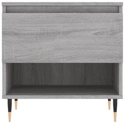 Salontafels 2 st 50x46x50 cm bewerkt hout grijs sonoma eiken Salontafels 2 st 50x46x50 cm bewerkt hout grijs sonoma eiken