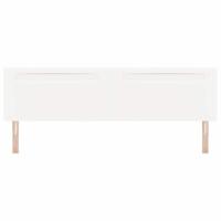 Hoofdbord met LED -striplichten Wandgemonteerd Wit 200 cm PVC - thumbnail
