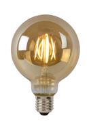 Lucide G95 - Filament lamp - Ø 9,5 cm - LED Dimb. - E27 - 1x5W 2700K - Amber - thumbnail