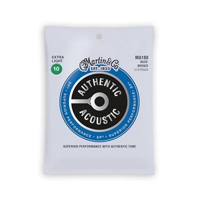 Martin Strings MA180 Authentic SP 80/20 Bronze 12-String