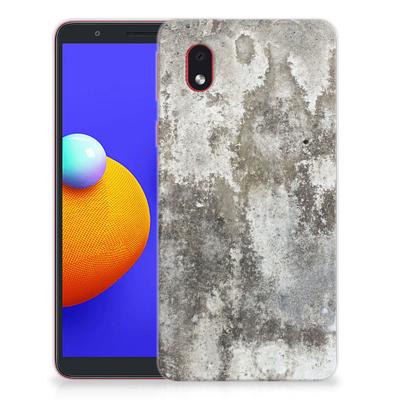 Samsung Galaxy A01 Core | Flexibel TPU | Siliconen hoesje | Beton Print Samsung Galaxy A01 Core | Flexibel TPU | Siliconen hoesje | Beton Print