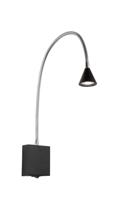 Lucide BUDDY - Bedlamp / Wandlamp - LED - 1x4W 4000K - Zwart - thumbnail