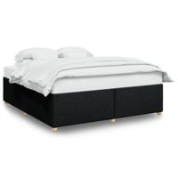 Bedframe zonder matras stof zwart 180x200 cm - thumbnail