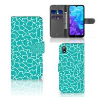 Huawei Y5 (2019) Hoesje Cracks Blue - thumbnail