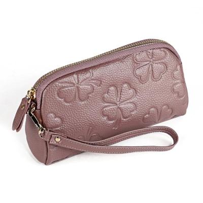 Dames Clutch tas vrouwen Coin Purse mode trend cute hand-held portemonnee (gekoppeld paars)