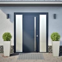 Plantenbakken 2 st 35x35x75 cm roestvrij staal - thumbnail