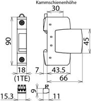 DEHN 952090 DG S 275 FM Overspanningsveilige afleider Overspanningsbeveiliging voor: Verdeelkast 40 kA 1 stuk(s) - thumbnail