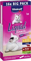 VITAKRAFT Cat Liquid-Snack with beef and chicken - Kattensnoepje - 16 x 15g - thumbnail