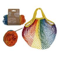 Go Green Regenboog Boodschappentas Katoen - thumbnail