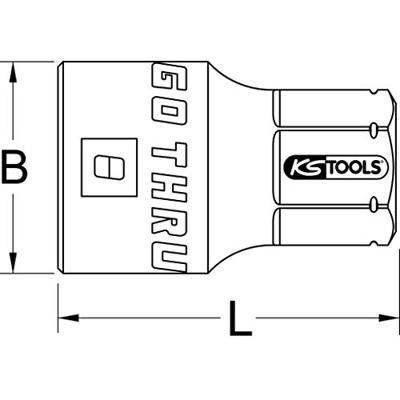 KS Tools 5034980 503.4980 Verwisselbare kop 10 mm