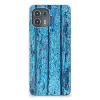 Motorola Edge 20 Lite | Bumper Hoesje | Wood Blue - thumbnail