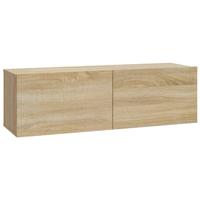 Tv-wandmeubels 4 st 100x30x30 cm sonoma eikenkleurig - thumbnail