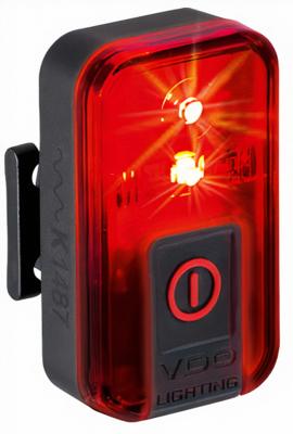 VDO achterlicht Eco light Red RL LED USB zwart 400 m