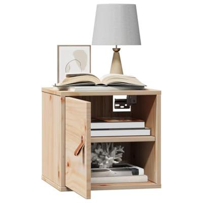 Wandkast 31,5x30x30 cm massief grenenhout