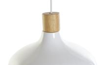 Plafondlamp DKD Home Decor Wit Bruin Metaal Pijnboom 50 W 35,5 x 35,5 x 21 cm - thumbnail