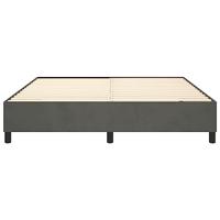 Boxspringframe fluweel donkergrijs 200x200 cm - thumbnail