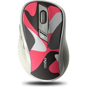 Rapoo M500 Silent Stille Multimodus Draadloze Optische Muis Rood/Camouflage