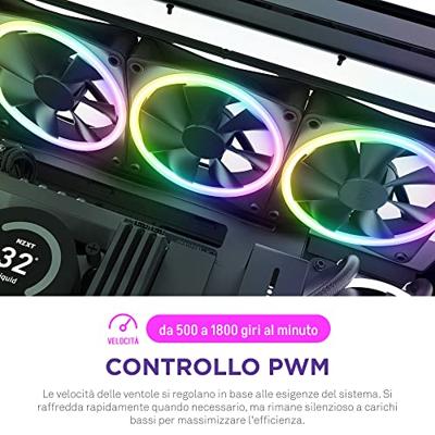 NZXT F140 RGB DUO - 140mm RGB Fan - Twin - Black NZXT F140 RGB DUO - 140mm RGB Fan - Twin - Black